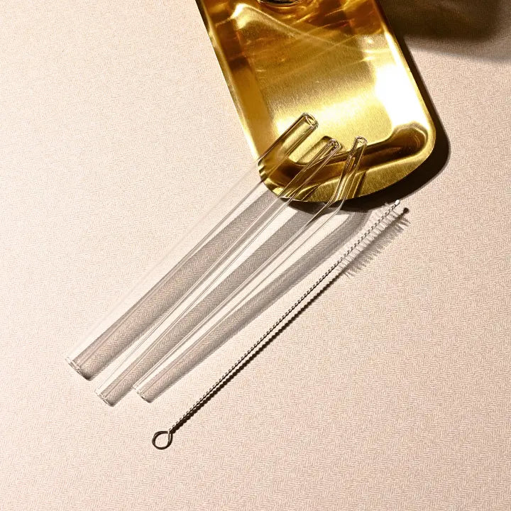 Lucent Glass Straw Set HARPER & CORDON