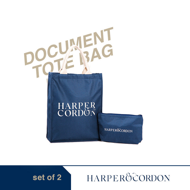 Document Tote Bag in Navy